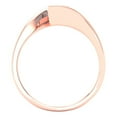 thumbnail image 4 of Solitaire Engagement Ring for Women - 2ct Natural Aquamarine in 14K Rose Gold Promise Ring, 4 of 6