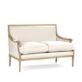 thumbnail image 4 of Zentique B007-2 E255 A003 Louis Natural Oak Settee, 51 x 34.75 x 27 in., 4 of 5