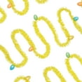 thumbnail image 3 of Northlight 25' x 1.25" Unlit Yellow Glittered Easter Egg Spring Tinsel Garland, 3 of 6