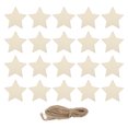 thumbnail image 3 of Star Wood Chips, Blank Star Wood Chip Safe Non- Durable Antiallergic  For DIY Projects For Tag Making, 3 of 8