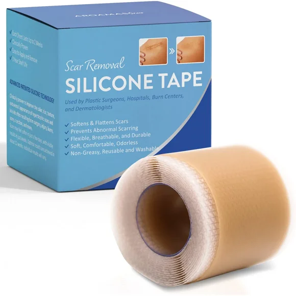 Scar Silicone for Softening and Flattening Scars, Reusable Painless Easy Removal Scar Sheets