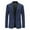 Navy, variant on jjayotai Mens Tops Clearance Mens Casual Fashion Solid Slim Fit Suit Jacket 1 Button Long Sleeves Stretch Lightweight Blazer Suit Business Sport Coat Tops