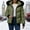 Army Green, variant on Women's Winter Warm Cotton-padded Coat, Single-breasted Zipper Cotton-padded Coat Black XXL