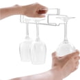 thumbnail image 2 of Wosthever Estante para copas de vino, copas debajo del soporte del gabinete, almacenamiento sin perforaciones, estante colgante, Bar, accesorio Type3 NO3, 2 of 6