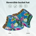 thumbnail image 5 of Daiia Little Sea Turtles Pattern Bucket Hat - Trendy Cotton Sun Hat for Beach, Golf, Fishing - Fun Outdoor Vacation Boonie for Men and Women, 5 of 9