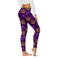thumbnail image 2 of Halloween Leggings for Women Elastic High Waist Funny Print Slim Fit Tights Pants Workout Yoga Pants, 2 of 4