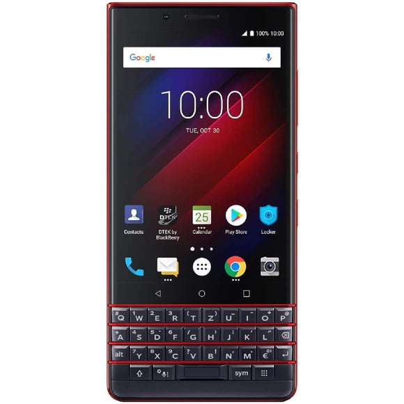 BlackBerry KEY2 LE (Lite) Dual-SIM (64GB, BBE100-4, QWERTZ Keypad, GSM Only, No CDMA) Factory Unlocked 4G Smartphone (Atomic Red) - International Version
