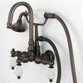 thumbnail image 2 of Water Creation F6-0012-03-AL 3.38 in. Brown Vintage Classic Center Wall Mount Tub Faucet, Oil-Rubbed Bronze, 2 of 5