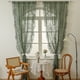 thumbnail image 2 of XmhyTop-A Cortinas de encaje para ventana, 2 piezas, 140 x 200 cm, decorativas para el hogar y la cocina, color verde, 2 of 5