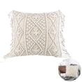 thumbnail image 3 of Almohada/Funda de almohada Funda de cojínFunda de cojínCojín de sofá, Funda de cojín de almohadaAlmohada de algodón con cama Sofá Banco Carro, Beige, 45 * 45 cm Zhivalor LKX-1956, 3 of 4