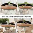thumbnail image 7 of 44in Round Tablecloth with Elastic Edge, Waterproof Fitted Table Cover for 36-44" Tables, Boho Theme Polyester Reusable Table Cloths Wipe Clean for Picnic, Dining, Outdoor Use and Party Decor, 7 of 7