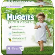 HUGGIES - Pure & Natural Diapers (sizes newborn, 1, 2, 3, 4, 5)