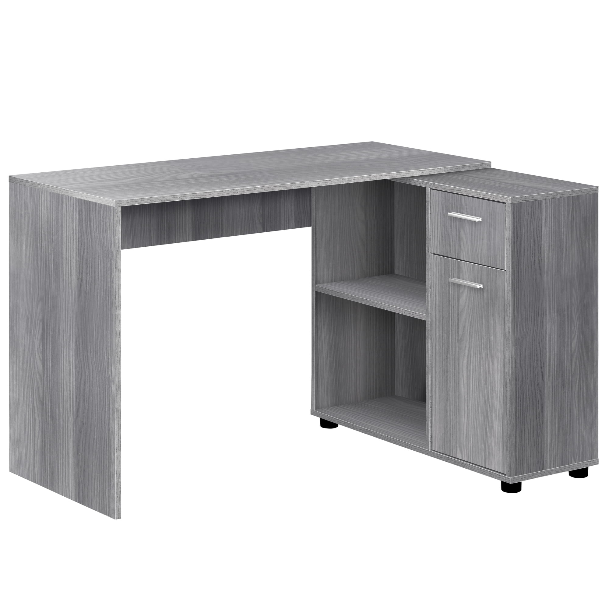 COMPUTER DESK 46"L / GREY WITH A STORAGE