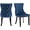 Blue, variant on Velvet Upholstered Dining Chairs Set of 2 Wingback Kitchen Room Accent Chairs Solid Wood Leg Dinner Chairs with Nailhead Trim Button Tufted Back,Stylish, Luxury and Elegant