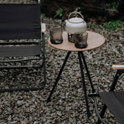 Folding Table Portable Beach Table, Picnic Table for Outdoor, Camping, Traveling, Garden, Patio, Backyard Accessories , Wood