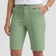 thumbnail image 5 of Bermuda Golf Shorts For Women Quick Dry Active Shorts Knee Length High Waisted Elastic Short Pant Baggy Relaxed Fit Lounge Breathable Sweat-Pant - (Above Knee-Length Style), 5 of 8
