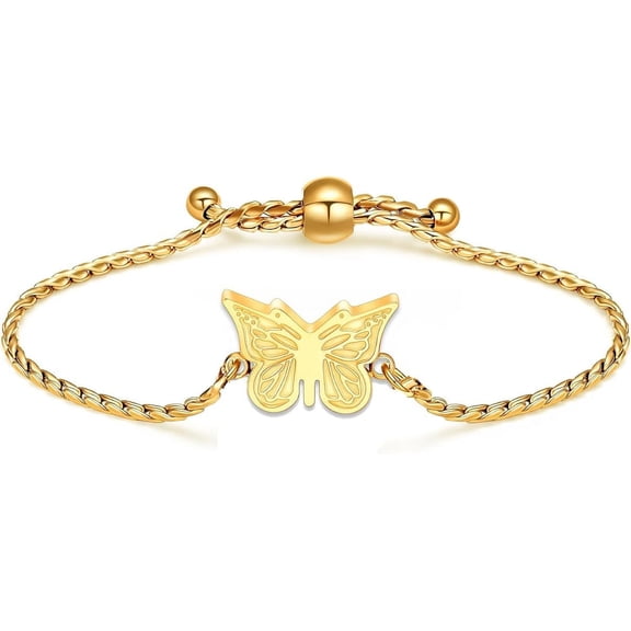 Butterfly Cremation Bracelet Adjustable Urn Bracelet Ashes Keepsake Ashes Holder Hair Memorial Urn Locket for Women Mom