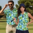 thumbnail image 2 of Aplkyhs Matching Golf Shirts for Couple Tropical Palm Tree Lightweight Quarter Zip Mens Hawaiian Shirt Golf Accessories for Men Machine Washable Quick Dry Suitable for Golf Enthusiasts, 2 of 6
