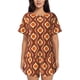 thumbnail image 1 of Balery 70's Retro Conjunto de Pijama para Mujer con Estampado, Dos Piezas de Manga Corta y Shorts, Ropa de Dormir Suave con Cuello Redondo y Bolsillos-Small, 1 of 6
