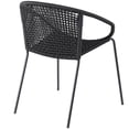 thumbnail image 4 of Armen Living Snack Fabric In-Outdoor Dining Chair in Black (Set of 2), 4 of 8