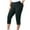 Dark Gray, variant on Women's Sweatpants Joggers Pants Fashion Plus Size Yoga Pants Capris Solid Color Elastic Waist Athletic Pants for Workout, Jogging, Running Black XXXL