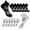 Mixed, variant on 12Pairs Unisex Low-Cut No-Show Sports Socks Cotton Ankle Compression Athletic Running Thin Sock Women and Men(White)