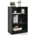 thumbnail image 1 of Costway 3-Tier Bookcase Open Multipurpose Display Rack Cabinet with Adjustable Shelves Black, 1 of 10