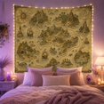 thumbnail image 2 of Vintage Treasure Map With Sailing Ships and Islands, Adventurous Illustration for History Fans, Nautical Island Map Art, Birthday Gift, Tapestry Wall Hanging for Living Room and Bedroom, 2 of 7