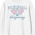 thumbnail image 2 of Pickleball Est. 1976 Swing Away Adult White Crew Neck Sweatshirt-Medium, 2 of 3