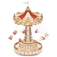 thumbnail image 1 of ROKR Swing Ride Music Box EA02 - 3D Puzzle (289 Pieces), 1 of 8
