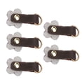 thumbnail image 1 of Zipper Puller Head 5Pcs Genuine Leather Pendant Accessories Split Leather Golden Accessories Puller Heads Pull Tab Flower Pj055 Wallet Backpack Zippers, 1 of 8