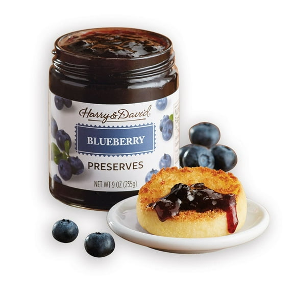 Harry & David Blueberry Preserves, Gourmet Fruit Spread, Great For Toast, Pancakes, Yogurt Parfaits, Breakfast Gift For All Occasions, Appreciation, Thank You, 11.5Oz