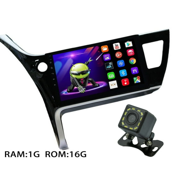 KESSOCCO 1 Set Car Stereo Radio for Toyota Corolla 2017-2018 LHD 10.1" 1G 16G Car-play Camera