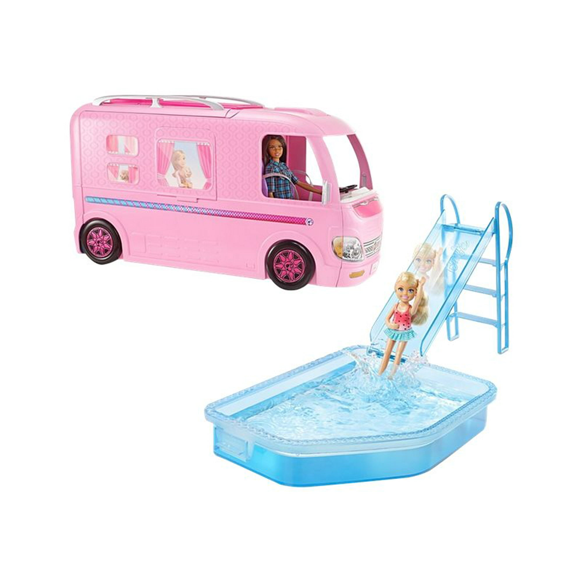 Barbie DreamCamper pink Walmart