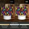 thumbnail image 3 of Cauagu Colorful Cats for Rectangle Acrylic Night Light - Acrylic Modern Bedside Light with LED Light Lamp Base - Decorative Night Lamp for Restaurant Bar Cafe Shop, 3 of 9