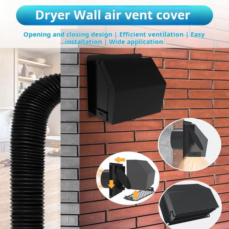 Wall Air Vent Extract Valves Grille Ducting Cover Metal Dryer Air Vent Grille Square Air Outlet Wall Air Vent Outlet