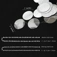 thumbnail image 2 of Cheerland Glitter Silver Circle Dot Garlands Metallic Silver Party Decor, 52 Ft, 2 of 8