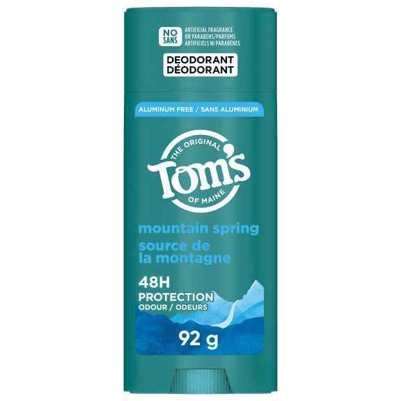Tom’s of Maine Mountain Spring Natural Deodorant, Aluminum Free, 92 g