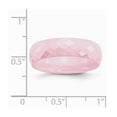 thumbnail image 2 of Ceramic Pink Faceted 6mm Polished Band Ring - Size 7.5, 2 of 2