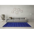 thumbnail image 3 of Ahgly Company Indoor Round Abstract Purple Contemporary Area Rugs, 5' Round, 3 of 4
