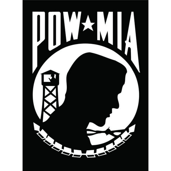 Custom Wall Decal Pow Mia Picture Art Boys BedRoom- Peel & Stick Sticker - Vinyl Wall Decal Size : 8 Inches X 12 Inches