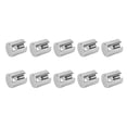 thumbnail image 2 of Risegun 10 Abrazaderas para Cables Cruzados De Acero Inoxidable 316, Clips para Cuerda De Alambre, Accesorios para Sistemas De Pared, 5 Mm, 2 of 14