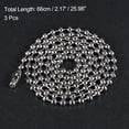 thumbnail image 2 of Unique Bargains 26' Long 0.13' Diameter Beaded Link Pull Chain Extension 3 Pack, 2 of 5