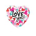 thumbnail image 2 of Love You! Heart Balloons 3-Pack Valentine's Party Decor Red Pink balloons, 2 of 3