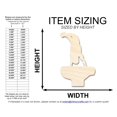 thumbnail image 2 of Unfinished Wood Men's Vault Shape | DIY Craft Cutout 3" / 1/2", 2 of 3