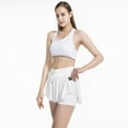 thumbnail image 6 of Butterfly Athletic Shorts Women Child Spandex Youth 2in1 Flowy Running Tennis Skirt Short Sport Summer Cool Casual Pants Girls (Mum Rose Red,L(55-62.5KGS)), 6 of 7