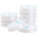 thumbnail image 1 of 10 rollos de 49 yardas de hilo elástico transparente de 1 mm para manualidades, joyería con piedras preciosas, abalorios y costura., 1 of 9