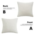 thumbnail image 5 of 2 Packs Boho Decorative Throw Pillow Covers for Sofa Couch Bed Home Decor, 18x18 inch, White, 5 of 6