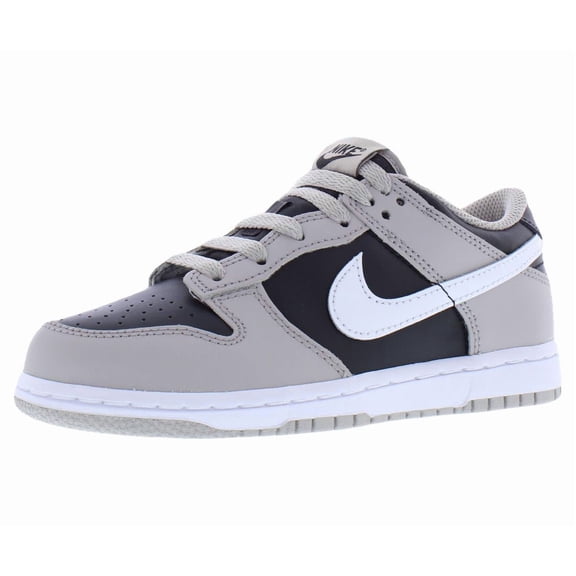 Nike Dunk Low Leather PS Boys Shoes Size 11, Color: College Grey/White/Black