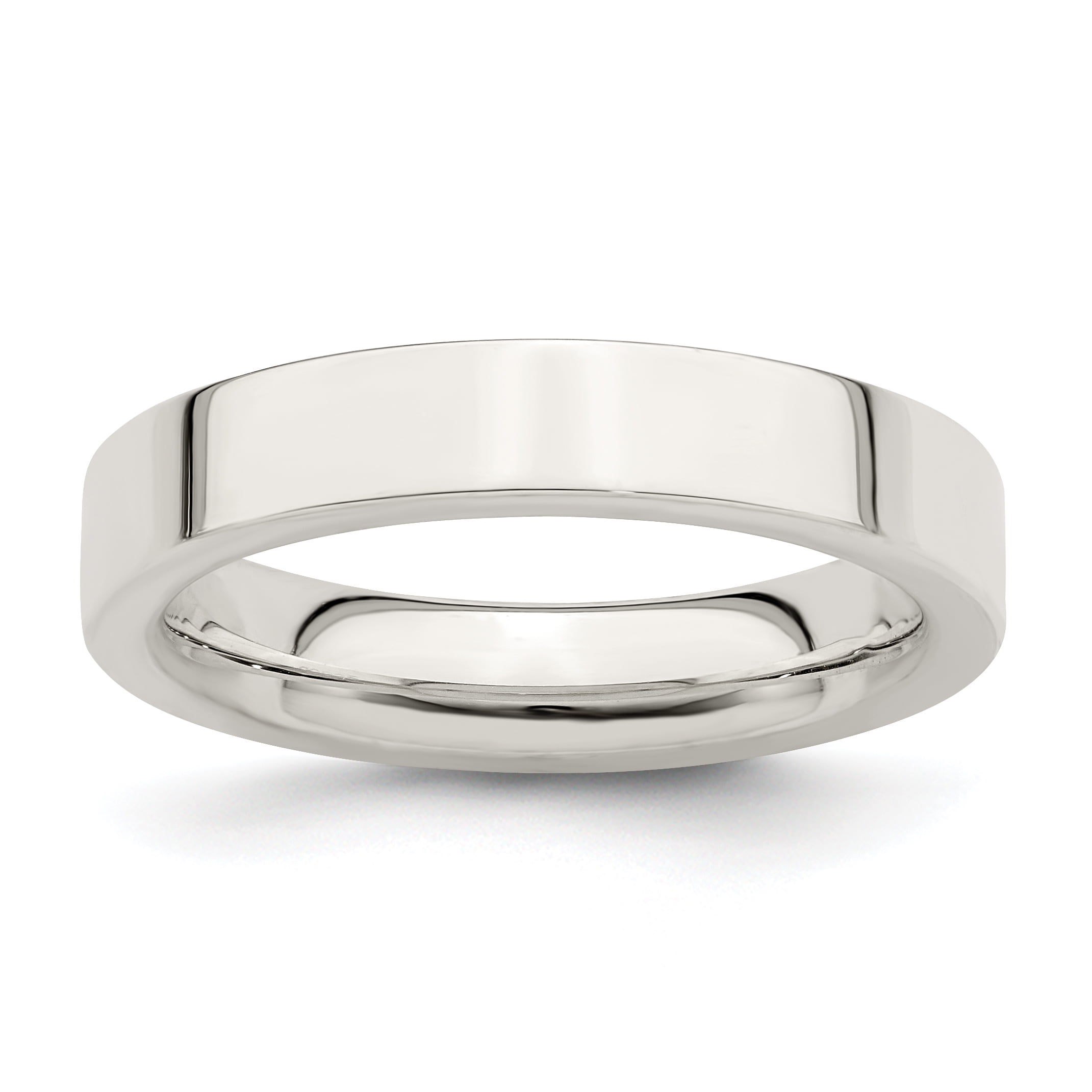 Sterling Silver 4mm Comfort Fit.5 Band Ring